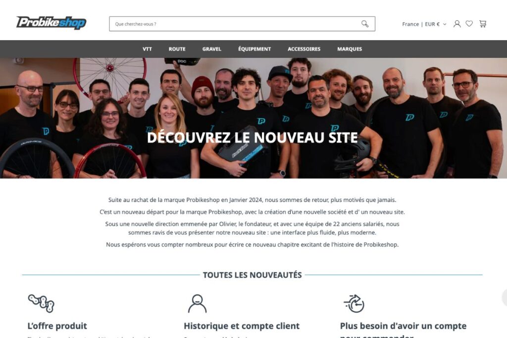 equipe probikeshop