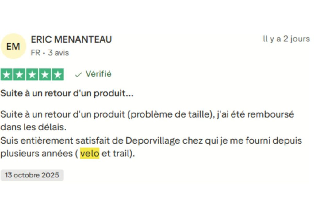 avis deporvillage client3